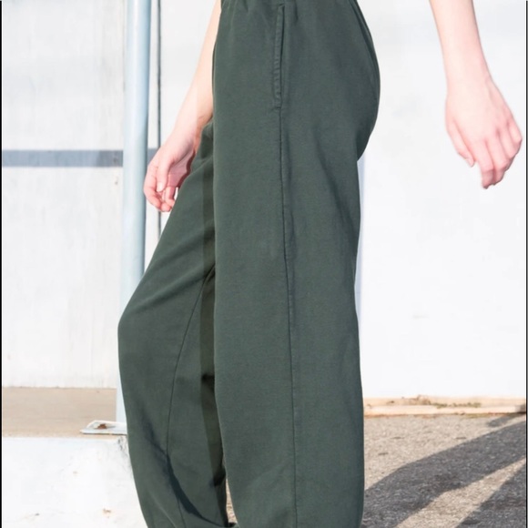 Brandy Melville Pants - Brandy Dark Green Rosa Sweatpants